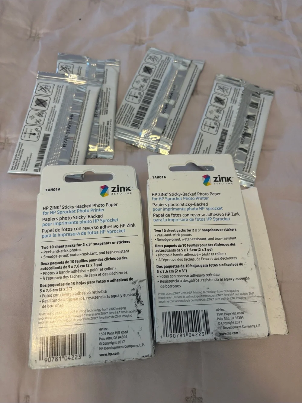 HP ZINK Photo Paper Packs - sprocket 80 sheets - 8 packs